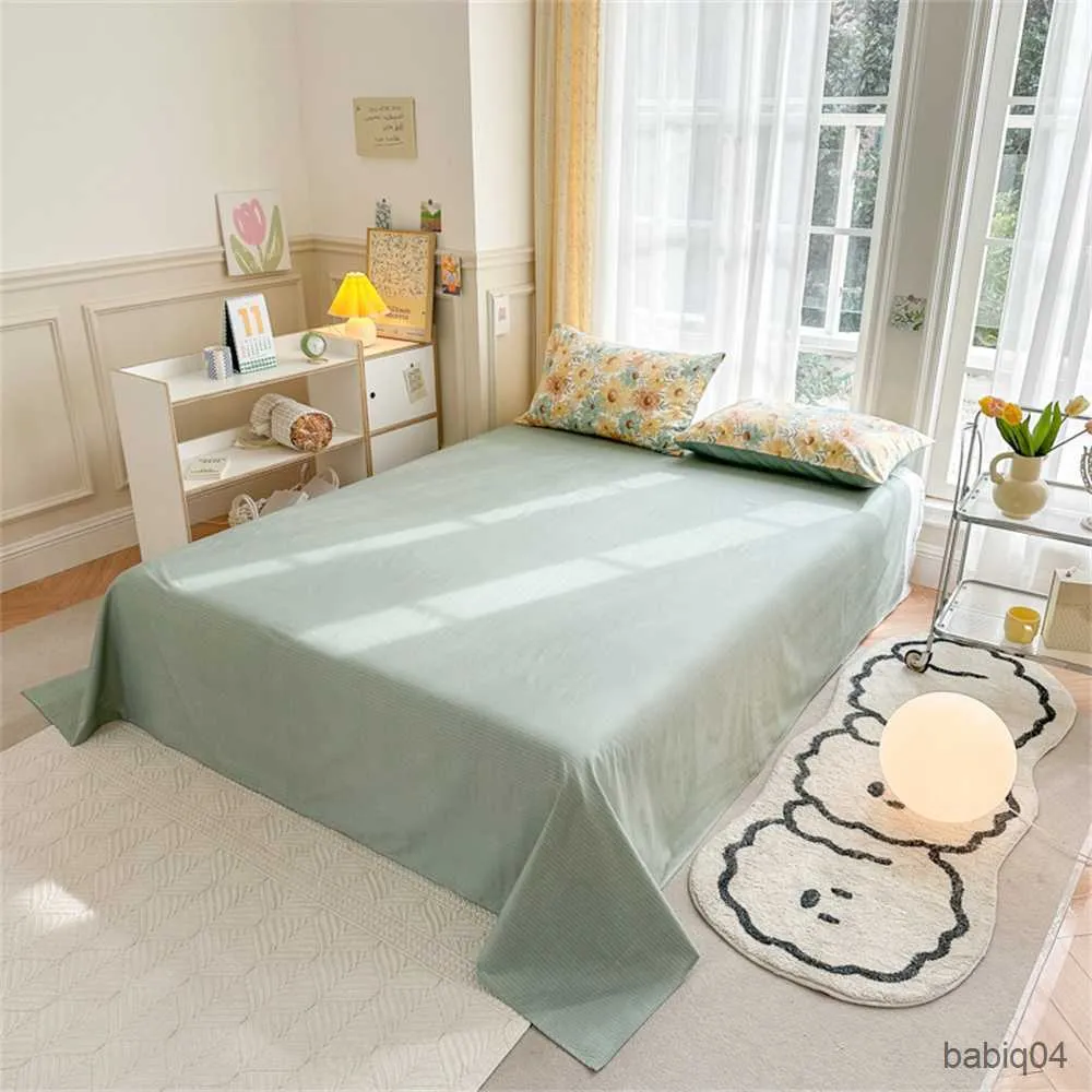 Set di biancheria da letto set di giradini floreali nordici set di coperture per letti in cotone set di fogli di letti da letto R230901