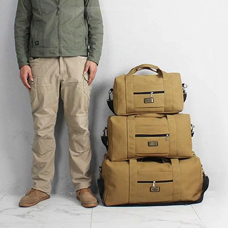 NIEUW Plunjezakken, unisex, zachte canvas handtas, reistas, plunjezak met grote capaciteit, pak voor trolleykoffer, opbergdoek, gereedschapsbagage, draagtas Xa583f 230223