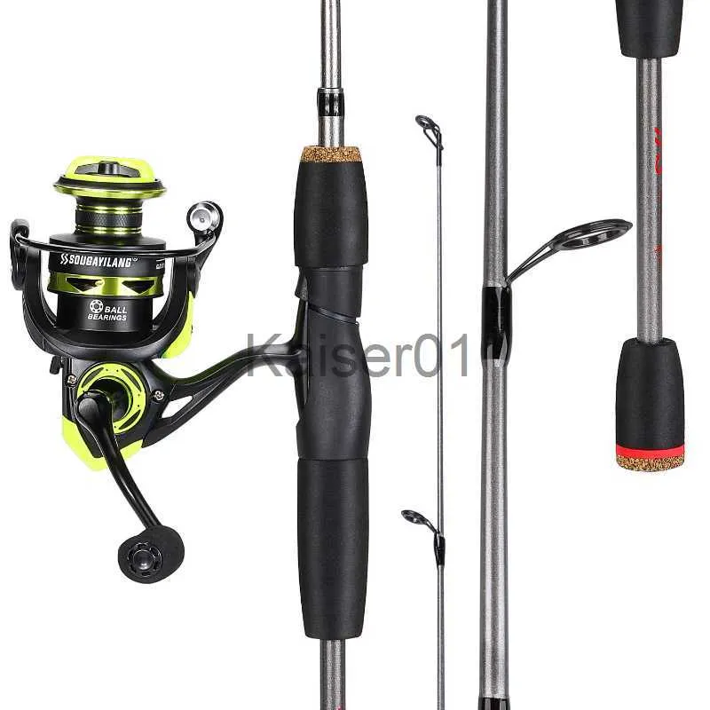 Rod Reel Combo Sougayilang Lure Fishing Combo 5 Sections Carbon Fiber  Fishing Rod with 1000-3000 Spinning Reel with Fishing Line Accessories x0901