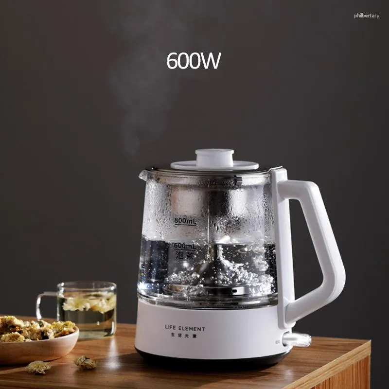 Zdrowie garnek gospodarstwa domowego wielofunkcyjna szkła elektryczna Kettle Flower Teapot Tea 800 ml