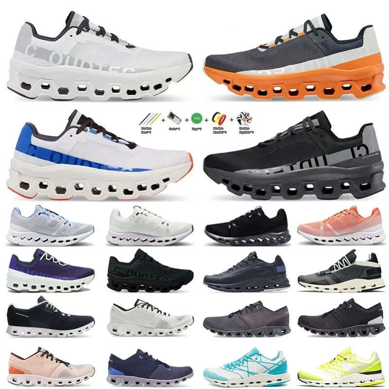 On x 1 nova x 3 vista surfer Scarpe da corsa uomo donna Sneakers Heather All Nero Bianco Acai Viola Giallo Eclipse Curcuma scarpe da ginnastica Sport Jogging Scarpe con piattaforma da passeggio