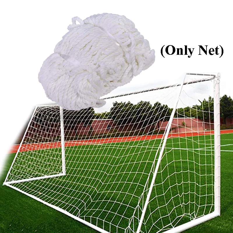 Bolas de futebol gol net redes de futebol algodão durável formação pós malha para portão jogo júnior equipe ao ar livre prática esportiva 230831