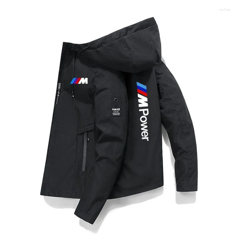 Herrenjacken 2023Motorrad für M Jacke winddicht Mobike Reiten Windjacke Sweatshirts Racing Reißverschluss Mantel