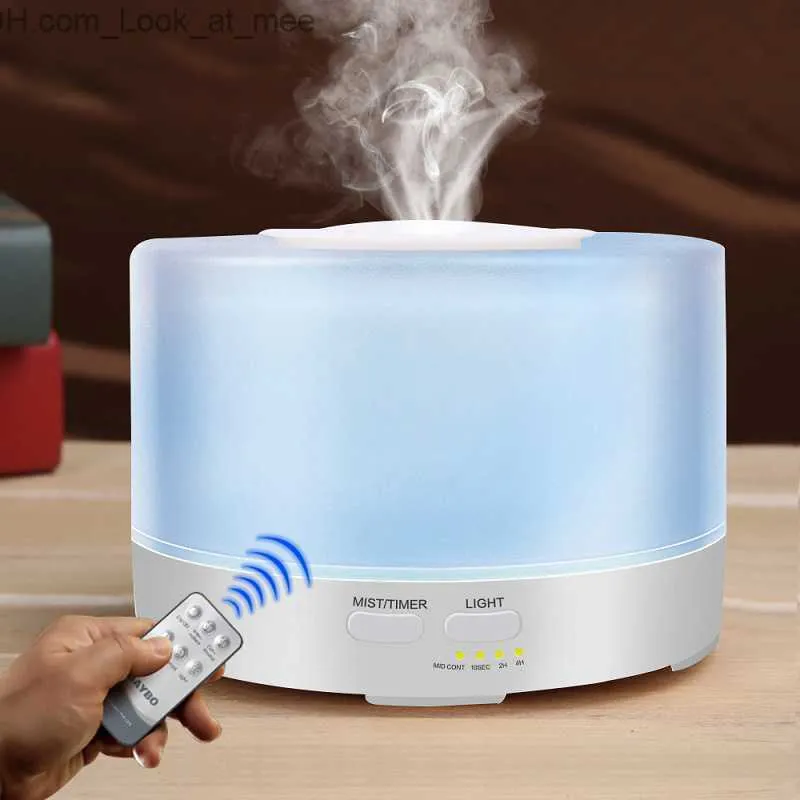 Humidificadores Humidificador De Aire Grande Difusor De Aceite Esencial  Ultrasónico Cool Mist Maker Fogger Humidificador Lámpara LED Difusor De  Aroma 500 Ml Q230901 De 5,46 €