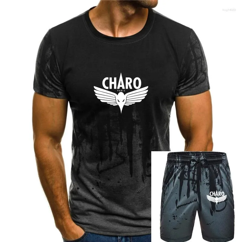 Мужские спортивные костюмы Мужская футболка Charo Niska Black S Fashion Casual Tee мягкие хлопковые коротки с короткими рукавами.