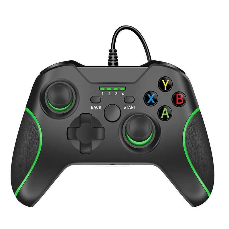 Contrôleurs de jeu Joysticks Contrôleur filaire USB pour Xbox One Jeu vidéo JoyStick Mando pour Microsoft Xbox One Slim Gamepad Controle Joypad pour Windows PC HKD230831