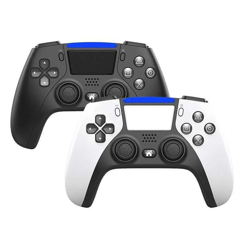 Controladores de jogo Joysticks Novo controlador de jogo sem fio Bluetooth para console para estilo gamepad de jogo de dupla vibração para PC /Android HKD230831