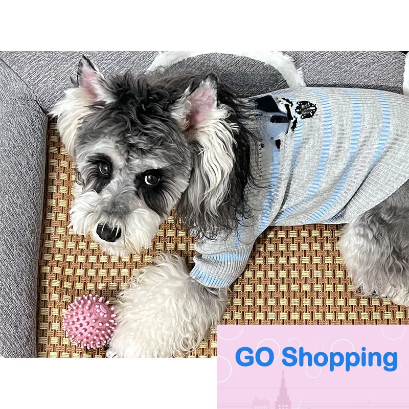 Roupas para cães comércio exterior pet malha colete suéter fino ajuste pequeno e médio porte cães buldogue francês teddy