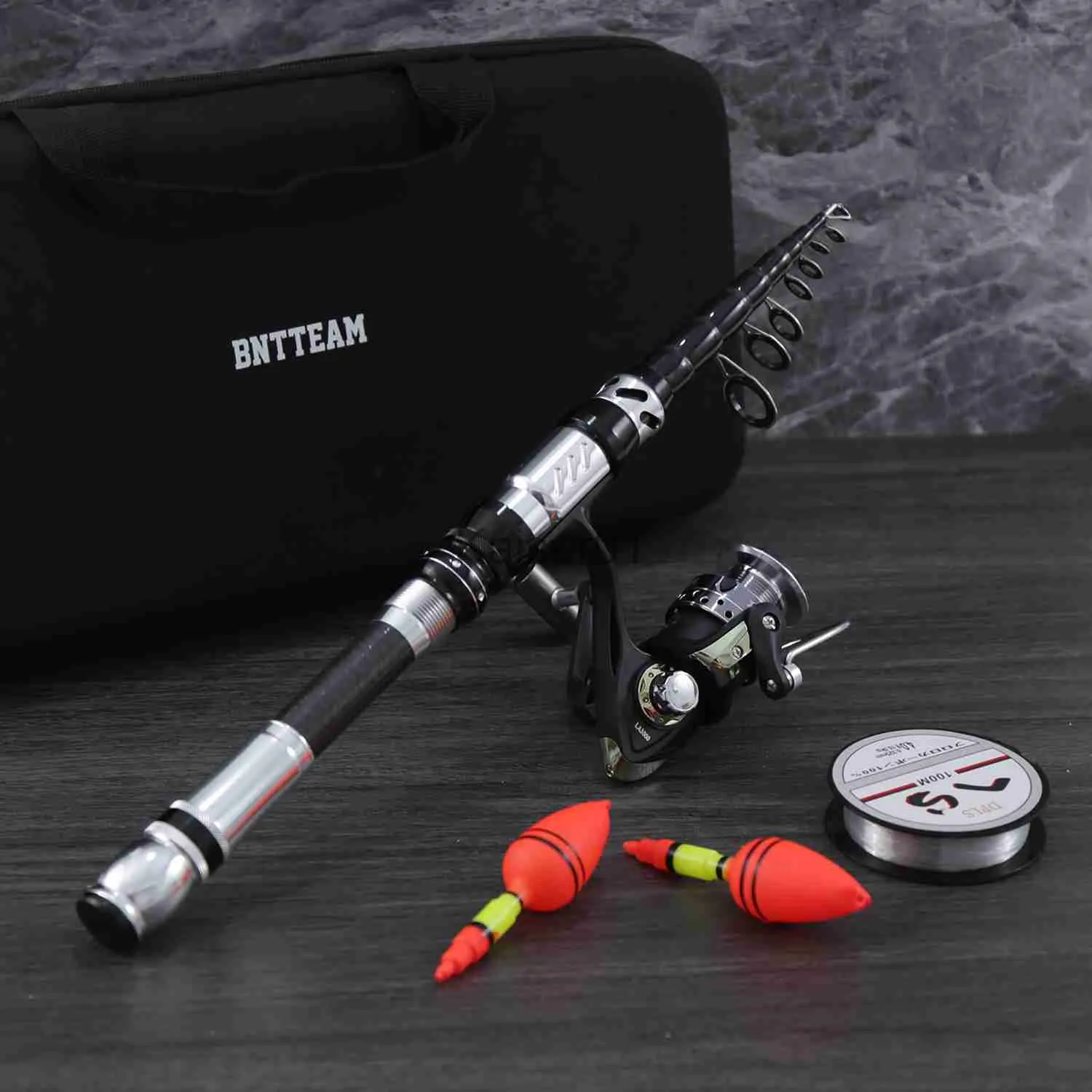 Rod Reel Combo BNTTEAM New Fishing Spinning Reel Rod Combos Carbon