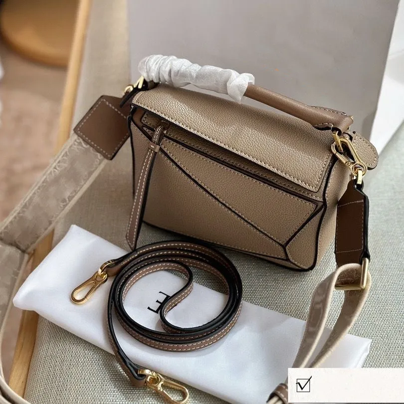 Puzzle Fold Tote Leather Makeup Bag Shoulder Bag Puzzle Large Capacity Zipper Leather Bag Body Linen Adjustable Shoulder Strap Vacation Casual Crossbody D 672