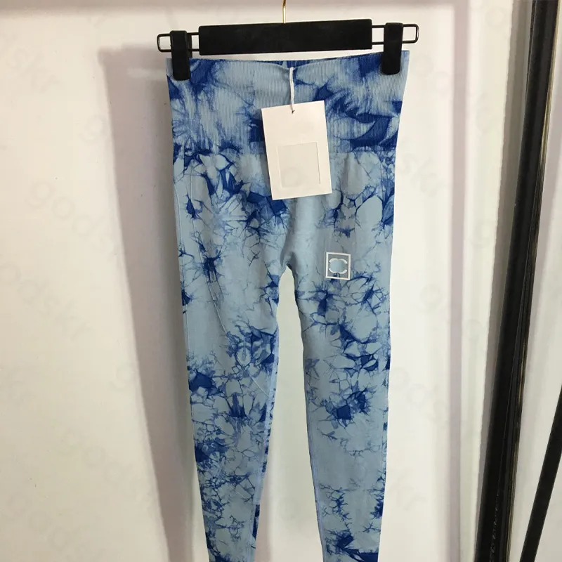 Ropa deportiva para mujer, pantalones de Yoga ajustados, mallas estampadas de cintura alta, mallas deportivas de estilo callejero para gimnasio, pantalones de chándal