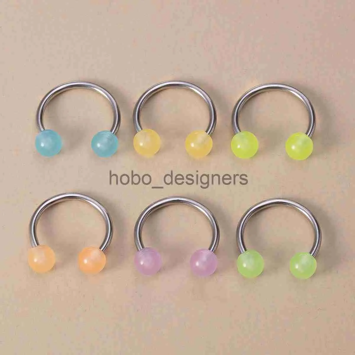 Horseshoe Septum Piercing Nose Lip Ring Stainless Steel Labret Stud Ear  Bars Body Piercings Jewelry, Set of 8pcs - Walmart.ca