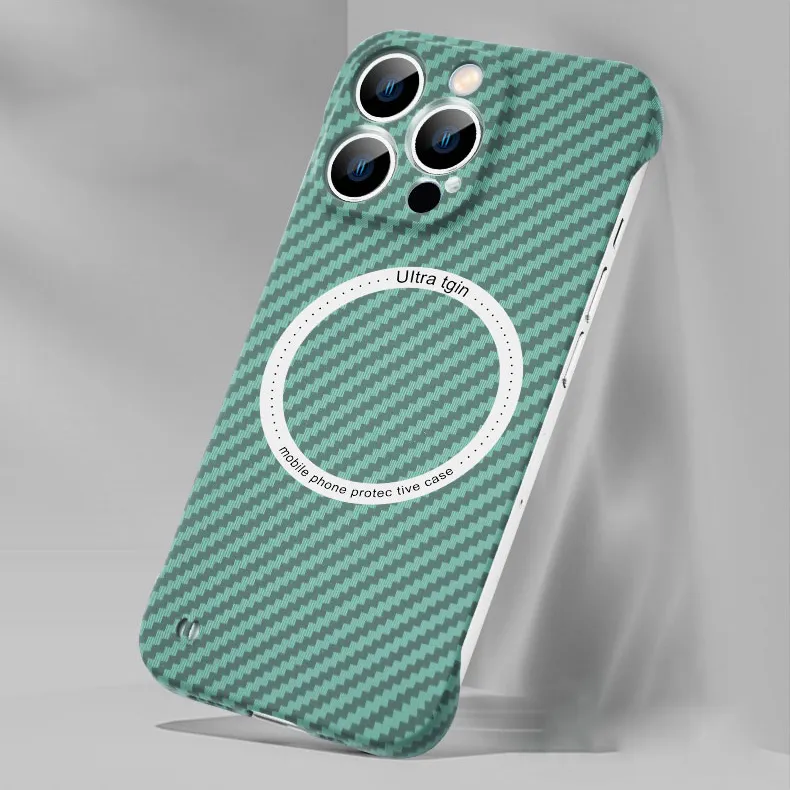Coque IPhone En Fibre De Carbone - Compatible IPhone 11 12 13 14 15 Pro Et Pro Max - Neuf