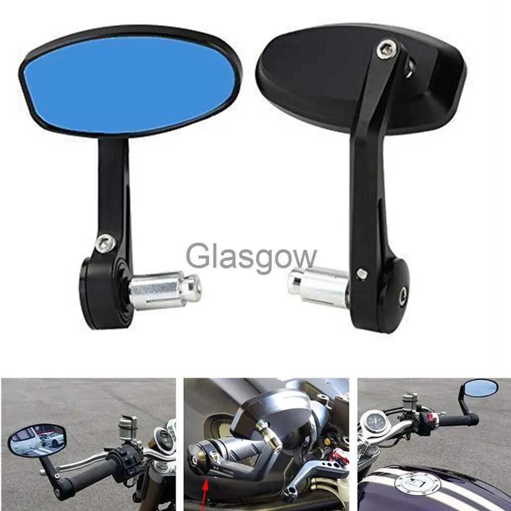 Motorcykelspeglar Universal Motorcykel bakvy spegel CNC Handle Bar End Rearview Side Mirro för Yamaha för Honda för Suzuki för Kawasaki X0901