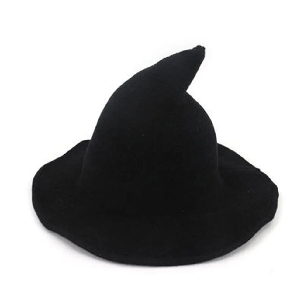 Modern Halloween Witch Hat Woolen Women Lady Made From Fashionable Sheep Wool Halloween Party Hat Festival Party Hat Sep02