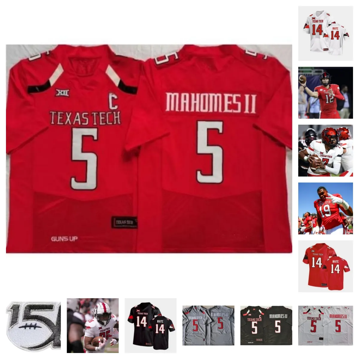 2023 Texas Tech Red Raiders Football Jersey 1 Myles Price 54 Kaden Carr 79 Ty Buchanan 80 Mason Tharp 96 Amier Washington 75 Jacoby Jackson 7 Linton 20 Ramon-Edwards