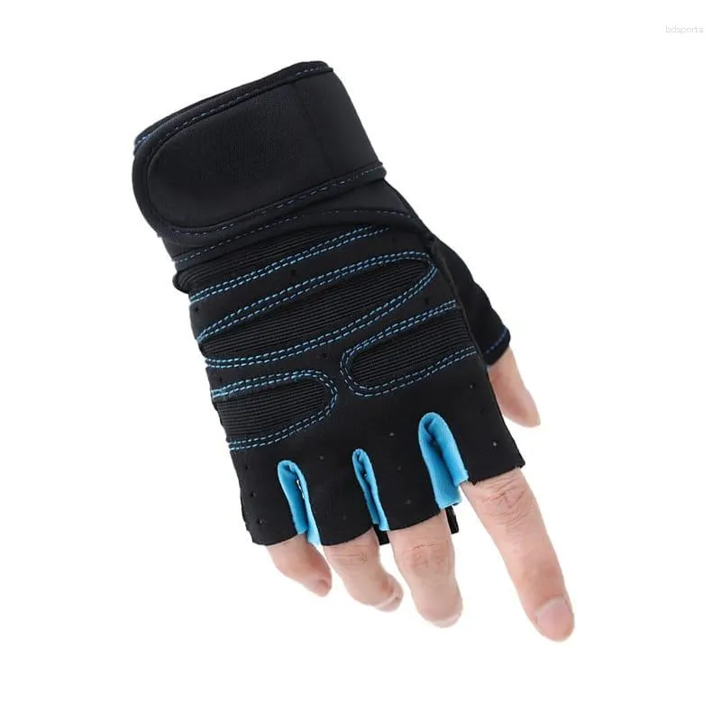 UNISEX Half Finger Fingerless Bike Riding Gloves With Wrist