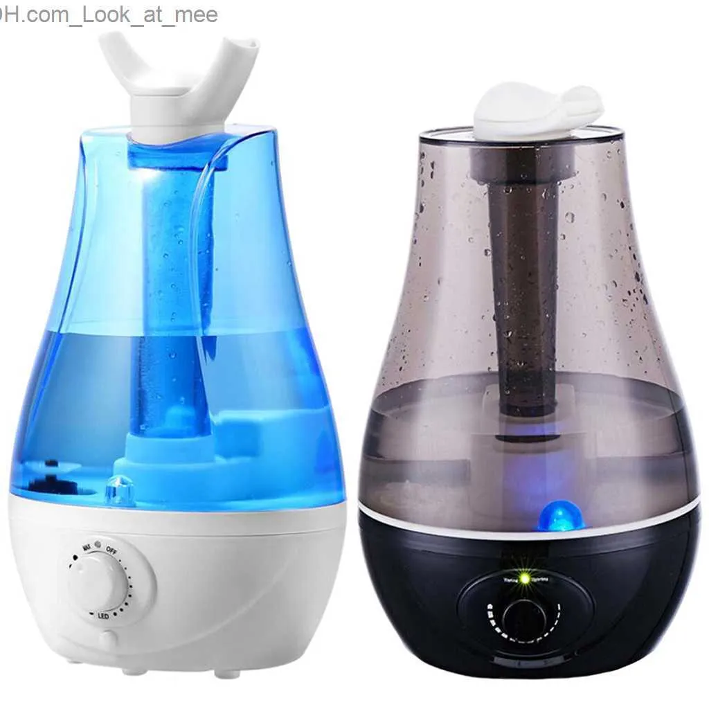 Humidifiers 3L Water Tank Cool Mist Humidifier 360° Rotation Nozzle Ultrasonic for Bedroom Whole House Babies Nursery Home Bathroom Q230901