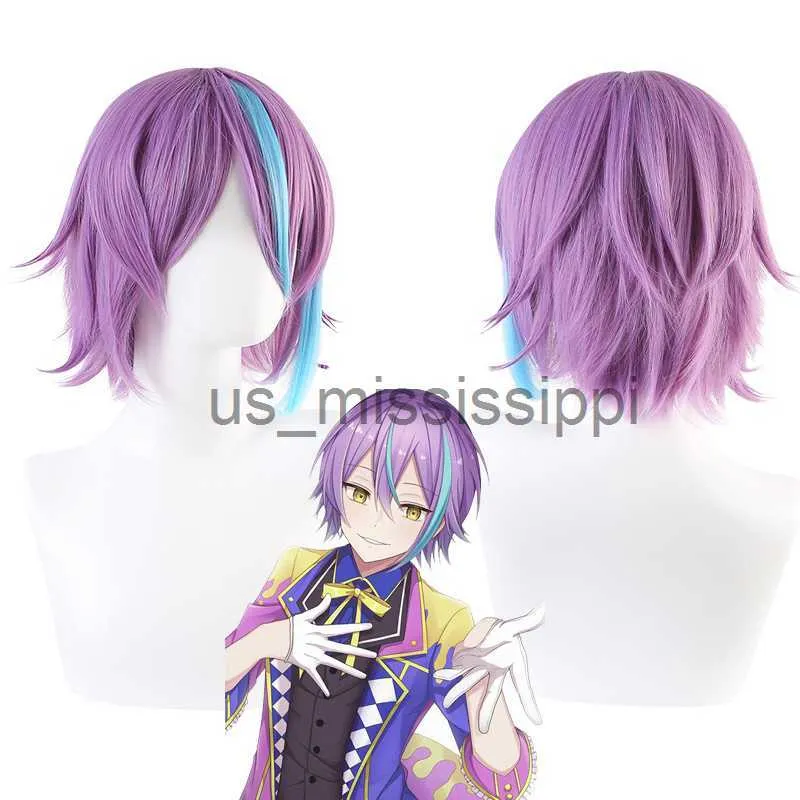 Cosplay Peruki 2023 Nowy projekt anime Project Sekai Kolorowa scena! Kamishiro Rui Cosplay Wig unisex mieszane kolorowe peruki odporne na ciepło syntetyczne włosy x0901