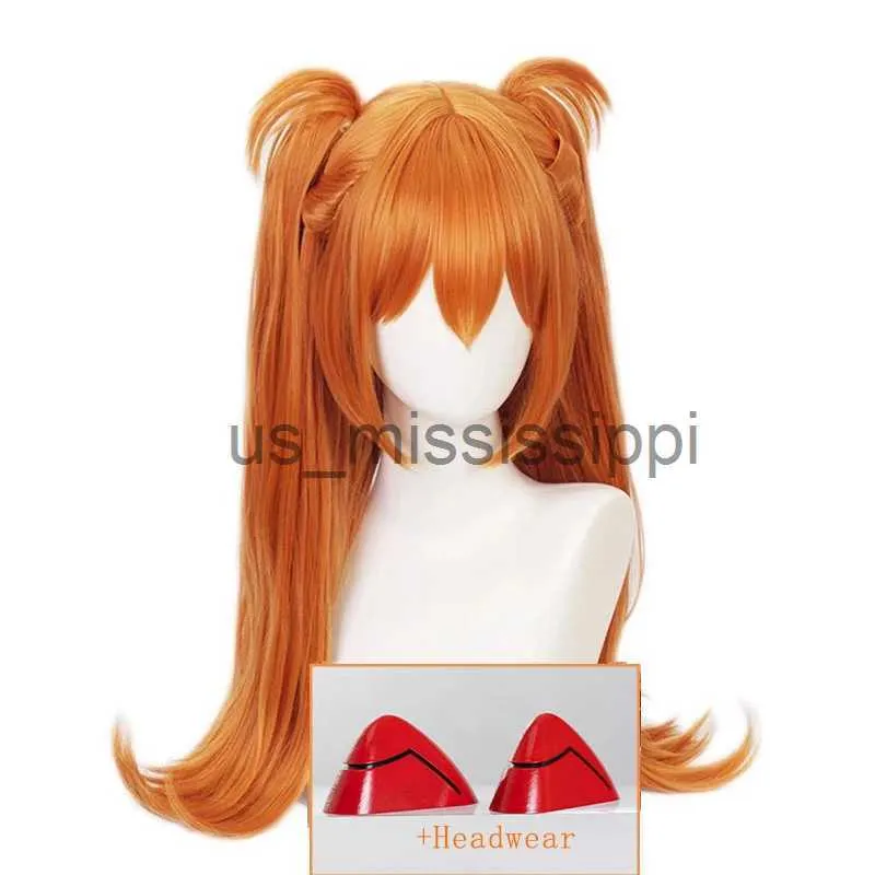 Cosplay Wigs Anime Asuka Langley Soryu Cosplay Wig Long Orange Heat