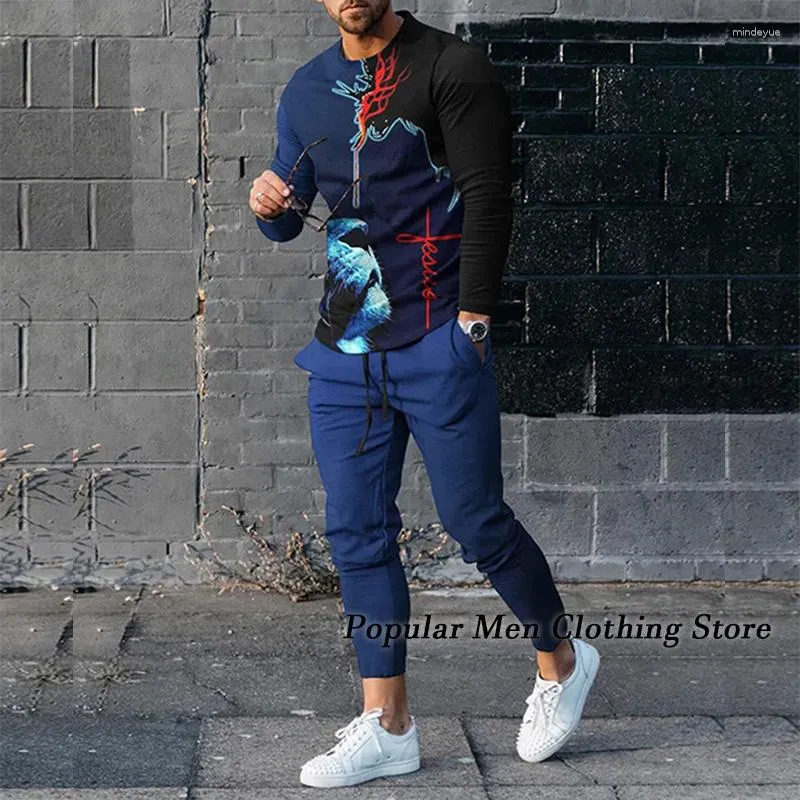 Jogginghose Jogginganzug Herren Hellblau Männlicher Trainingsanzug