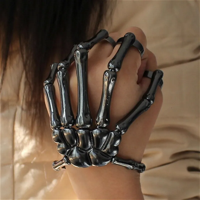 Black skeleton on sale hand bracelet