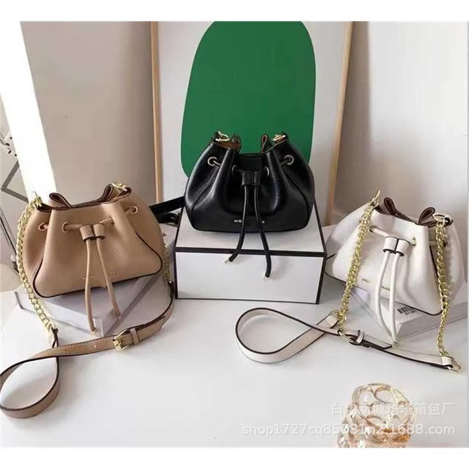 2023 New Drawstring Bucket on Net and Popular in the Small Market High Quality Chain One Shoulder Women's Bag Clearance 85% Off