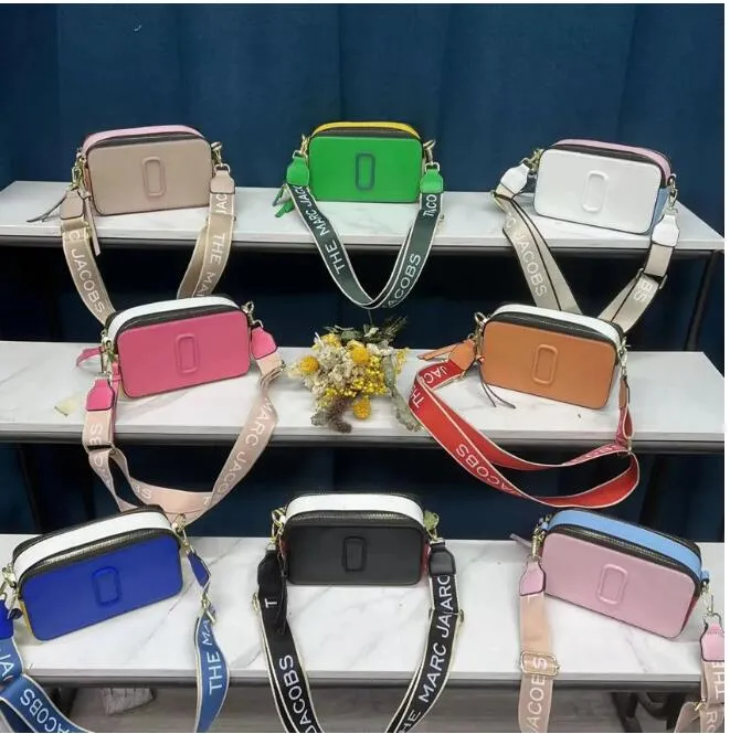 Designer Snapshot Composite Bag Multicolor schoudertassen Camera Women Fashion Tie Dye Leer Crossbody Glitter Riem Turnus