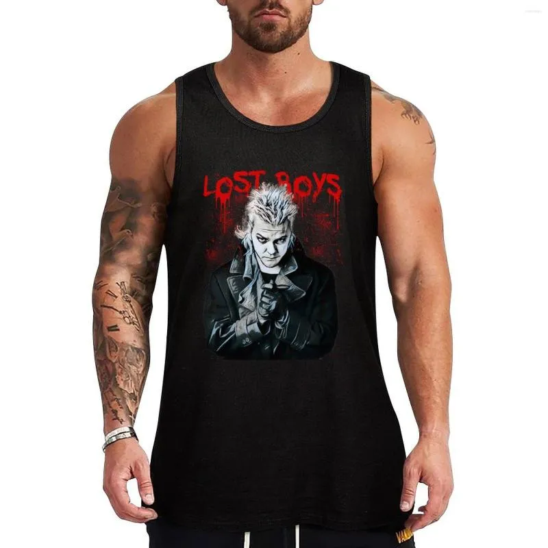 Men's Tank Tops Lost Boys Top Fitness Men Clothing Sleeveless Vests Clothes Sports T-shirts For