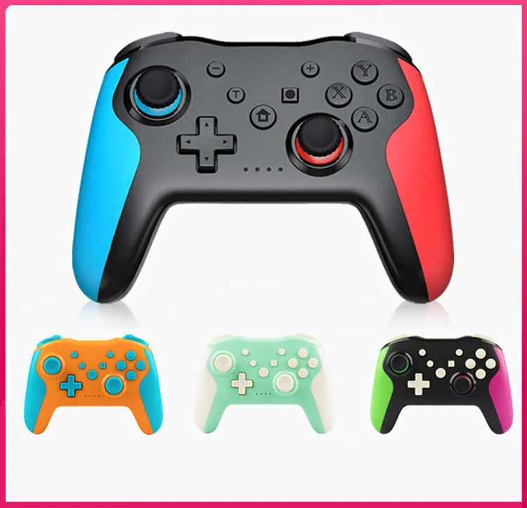 Игровые контроллеры Joysticks Bluetooth Game Controller Wireless Gamepad для контроллера PC Windows 7 10 Двойной вибрации джойстик HKD230831