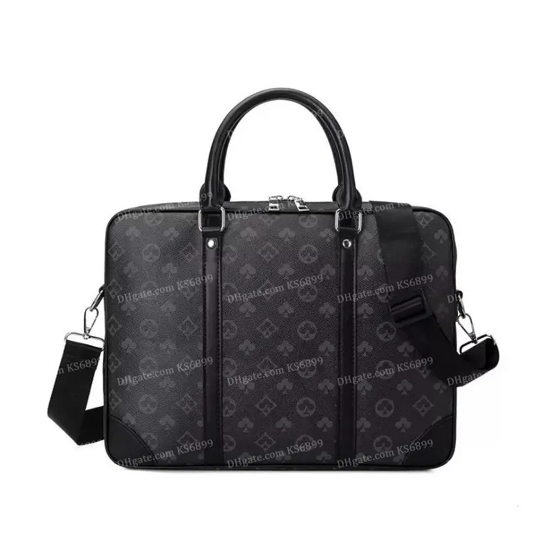 Designer de haute qualité Men Incline pour hommes ordinateur portable Sac à bandoulière Sac de messager de luxe Sac de créateur de luxe portefeu