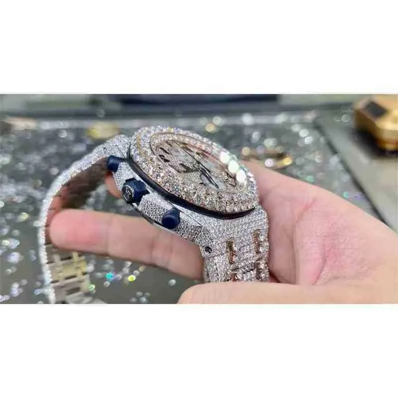 Orologio da polso 2024 Nuovo movimento al quarzo personalizzato numeri arabi quadrante VVS1 GIA diamante Ladi gioielli da uomo orologio di lussoW8T2ODF4ZIOVG8LR