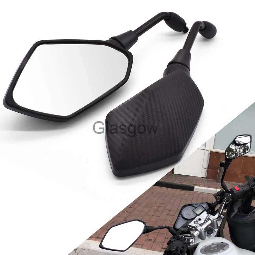 Miroirs de moto 1 paire de rétroviseurs de moto pour Honda MSX 125 CB650R CB125R XADV X ADV 750 X11 ST1300 10mm 8mm miroir convexe arrière x0901