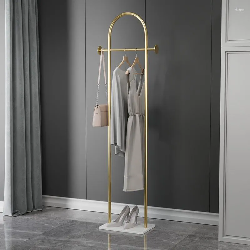 Hangers Creative Hanger Floor To Bedroom Light Luxury Home Living Room Coat Net Red Simple Rock Plate Clothes Hanging Shelf