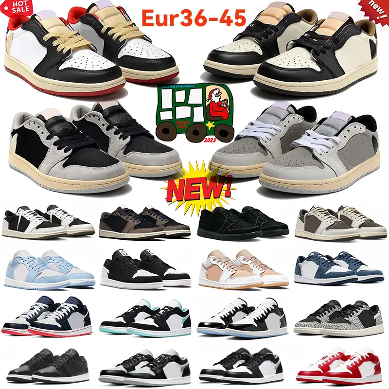 2024 Jumpman 1 Low Basketballschuhe 1s Olive Sneakers Reverse Mocha Black Phantom Shadow Toe Wolf Grey Vintage Pink Herren Damen Outdoor-SporttrainerEur36-45