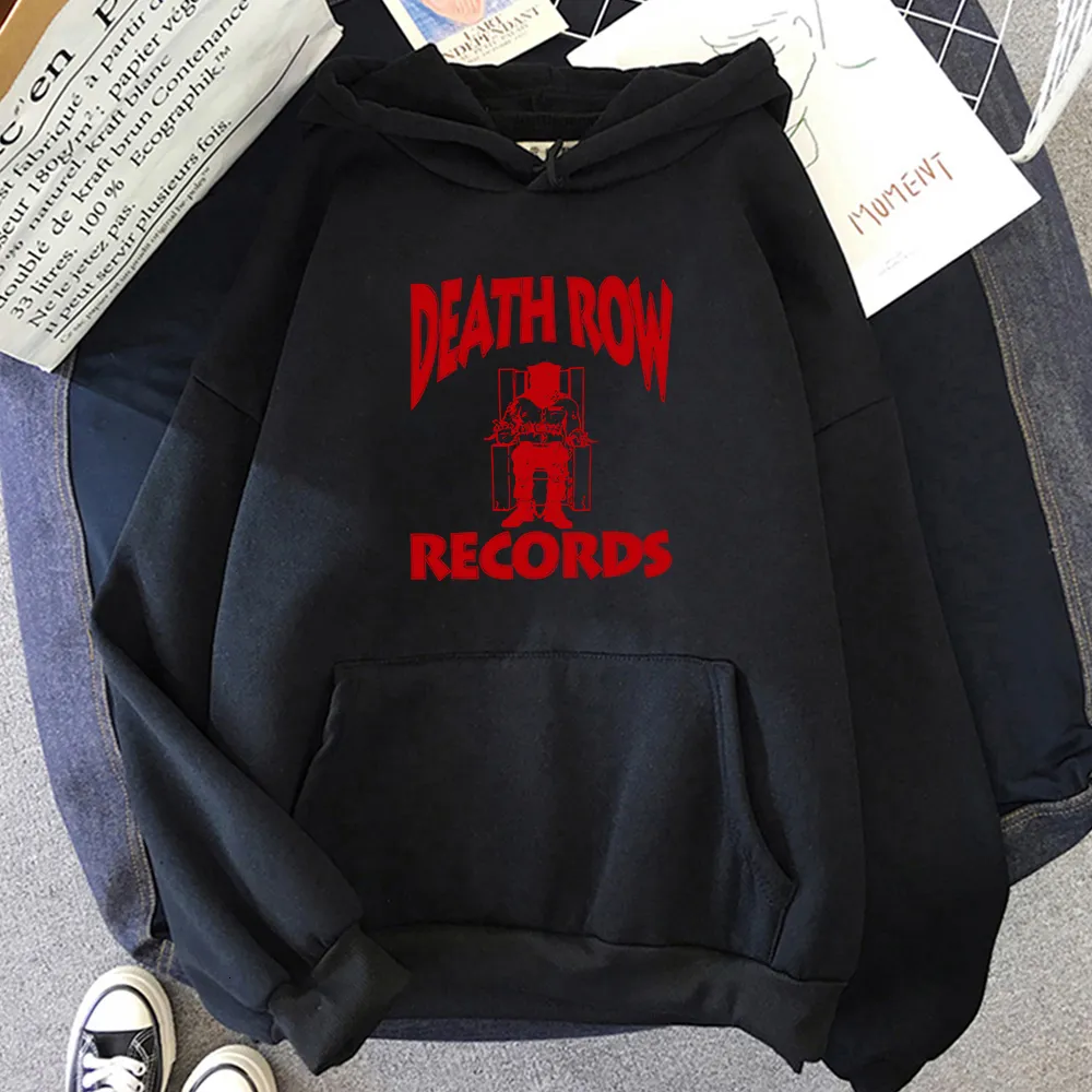 Moletons masculinos Moletons Death Row Records Engraçados Homens Novidade Manga Longa Moletom Masculino Outono Inverno Moda Pulôver Hip Hop Goth Hoodie Y2K 230831