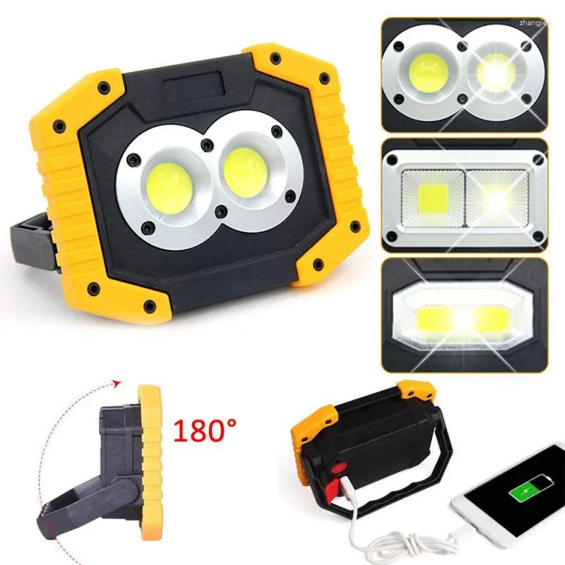 Przenośne latarnie LED Sfree Cob Super Bright Work Light Usb ładowalne do lampy kempingowej na zewnątrz do 18650 r.