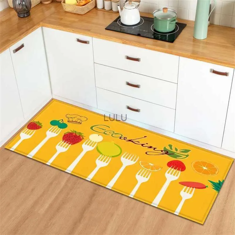 Fruit Keuken Mat Thuis Huis Ingang Deurmat Woonkamer Slaapkamer Balkon Vloer Decor Tapijt Hal Bad Deur Antislip Voetkleed HKD230901