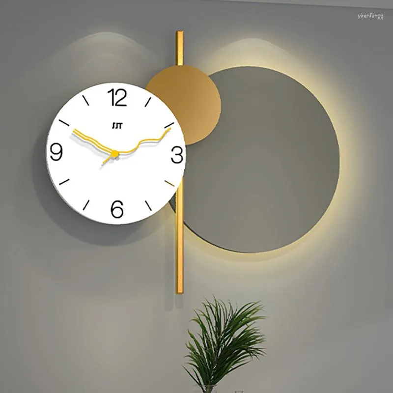 Настенные часы наклейка игла игла системы элегантная цифровая сигнализация искусство искусство роскошное проектирование