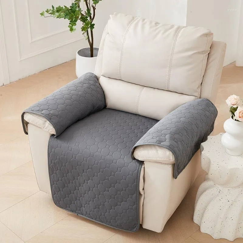 Sandalye kapakları 3pc su geçirmez köpek paspas kapitone recliner slipcover anti -slip köpekler evcil hayvan çocukları kanepe kolçak havlu kapağı mobilya koruyucusu