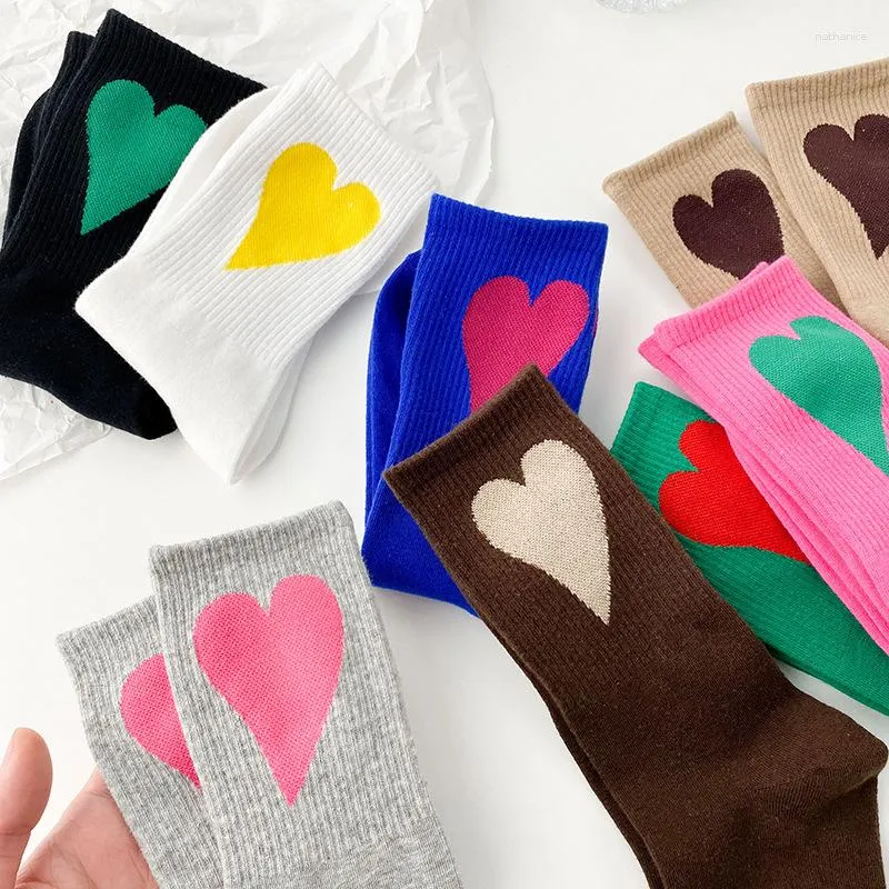 Frauen Socken 2023 Herbst Und Winter Liebe Koreanische Lustige 1 Paar Männer Paare In Baumwolle