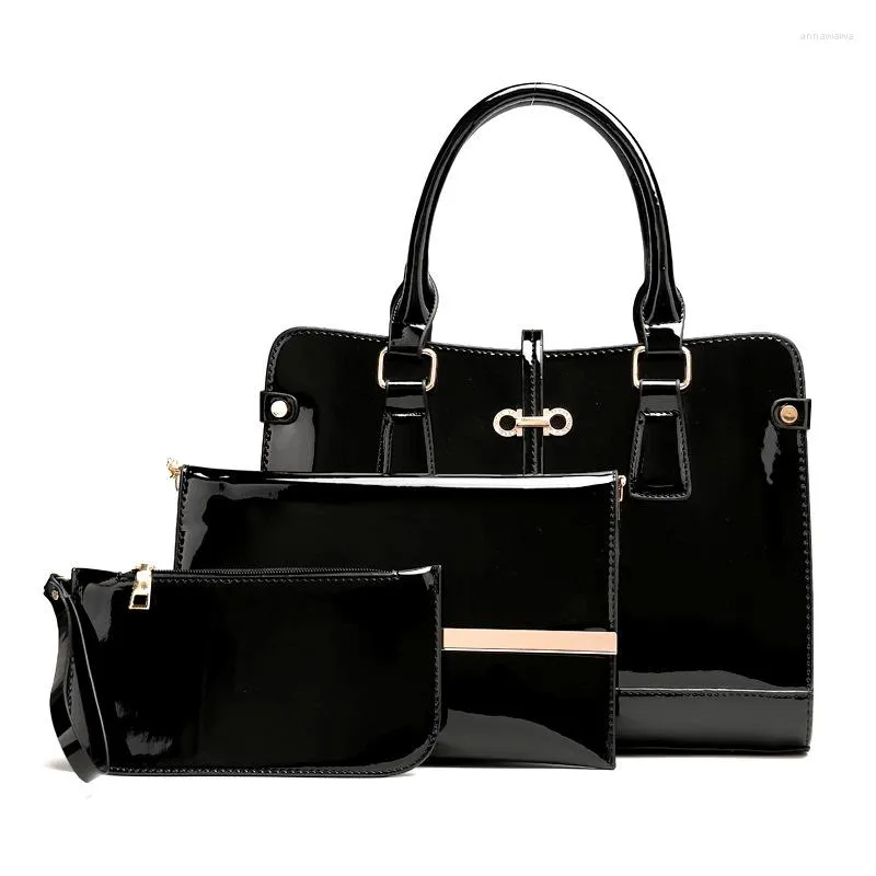 2024 Patent Leather Black Patent Evening Bag Upscale Womens Handbag