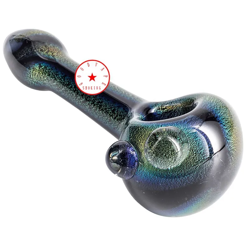 Latest Colorful Heady Galactic Storm Smoking Pyrex Glass Pipes Portable Dry Herb Tobacco Filter Spoon Bowl Innovative Handpipes Cigarette Holder DHL