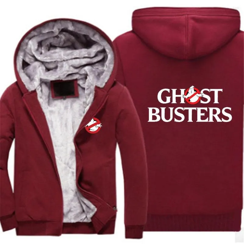 Heren Hoodies 2023 Ghostbusters Film Winter Mannen Fleece Warm Hoge Kwaliteit Dikke Truien Mode Streetwear Coltrui Hoodie Sweatshirt
