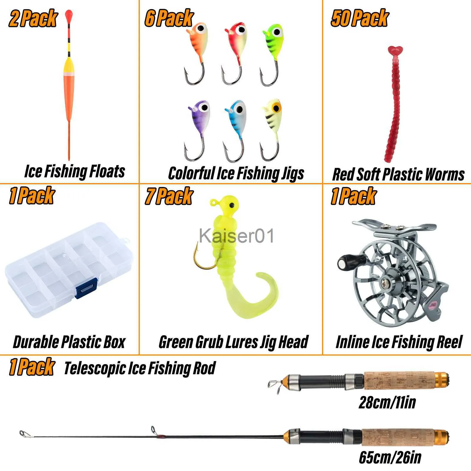 Rod Reel Combo Ice Fishing Rod And Reel Combo Inline Ice Fishing