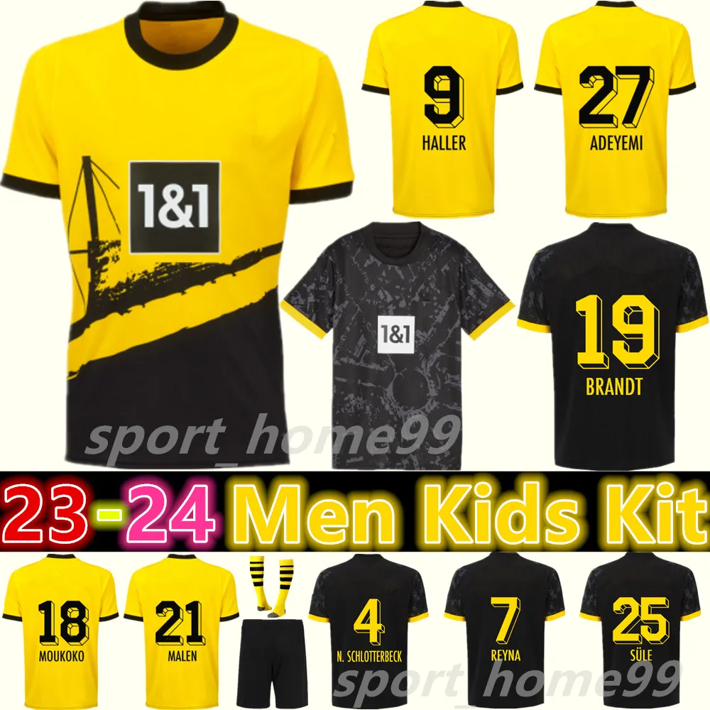 Nuovo 23 24 Dortmund HALLER Maglie Da Calcio REUS ADEYEMI MALEN 2023 2024  MOUKOKO HAZARD Casa Lontano Maglia Da Calcio REYNA BRANDT SULE Adulto Uomo  Bambini Kit Uniforme Da 10,88 €