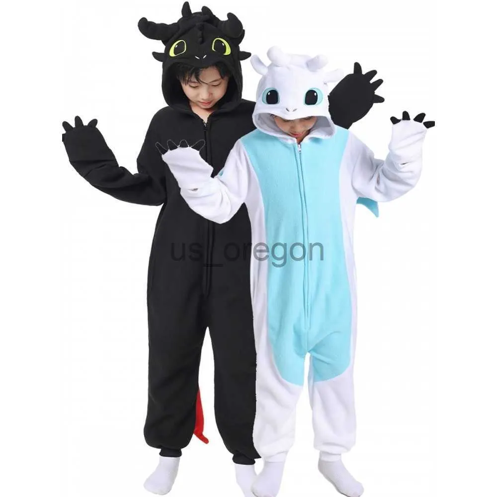 home clothing Kigurumi Onesie Cartoon Tothless Pajamas For Kids Adult Women Men Animal Pyjamas Homewear Halloween Cosplay Party Costume x0902