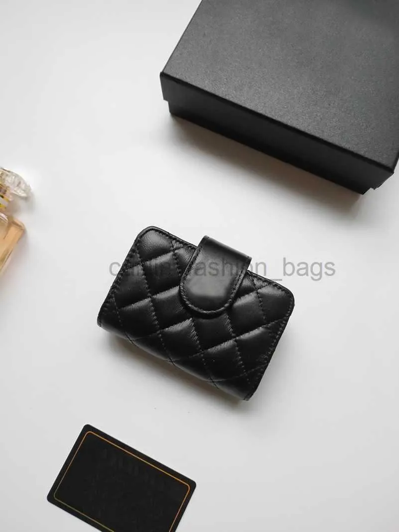Bags Luxury c designer wallet women cute card holders fold flap classic pattern caviar lambskin wholesale small mini wallet pure leather bag caitlin_fashion_bags