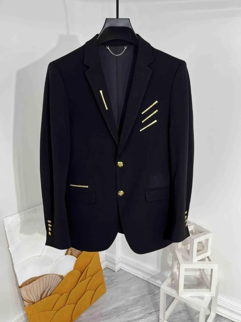 Мужские куртки C06125 Fashion Coats 2023 Runway Luxury European Design Party Style одежда