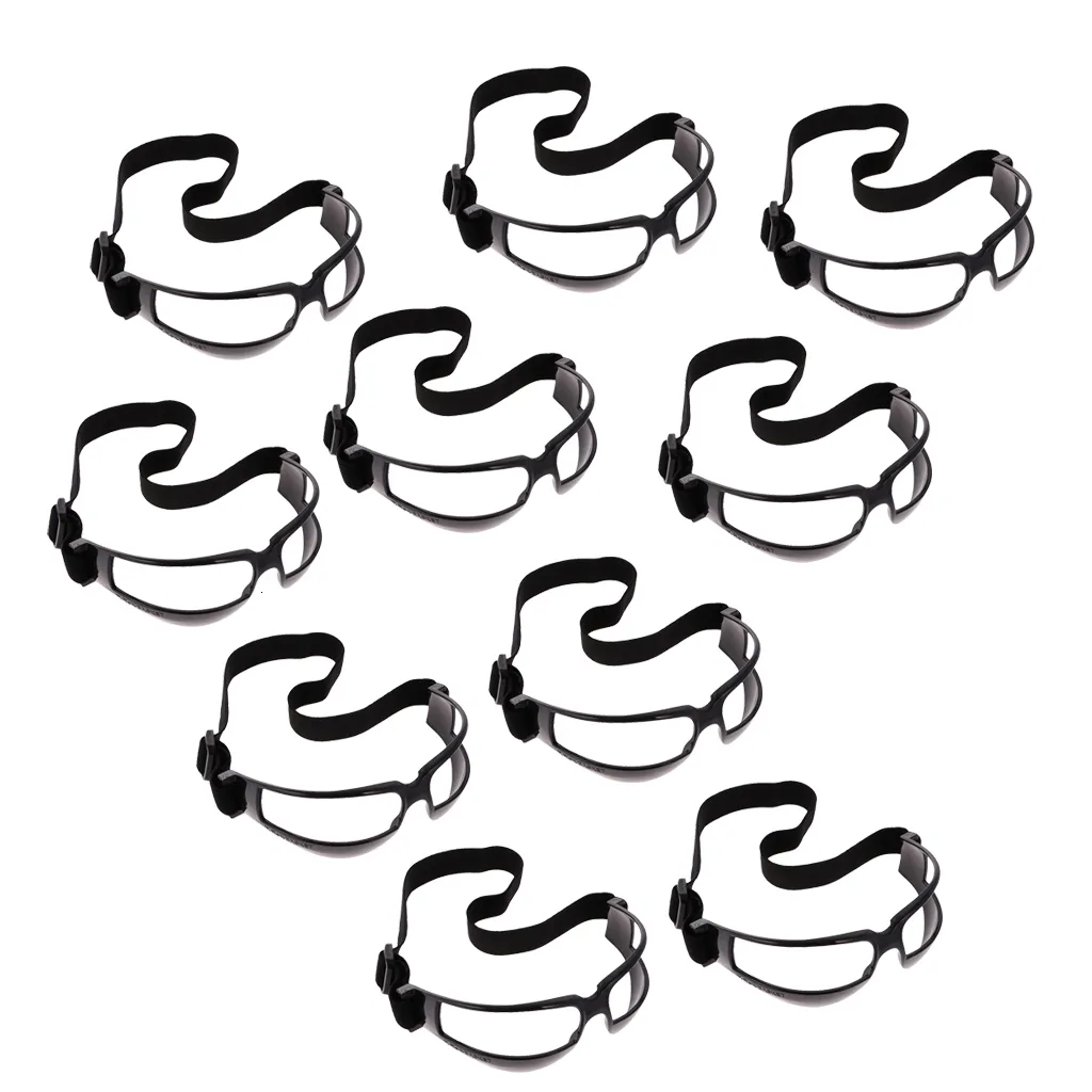 Balles 10 Set Lunettes de dribble Spécifications de dribble Sangle réglable pour l'entraînement et la pratique des sports d'équipe de basket-ball 230831